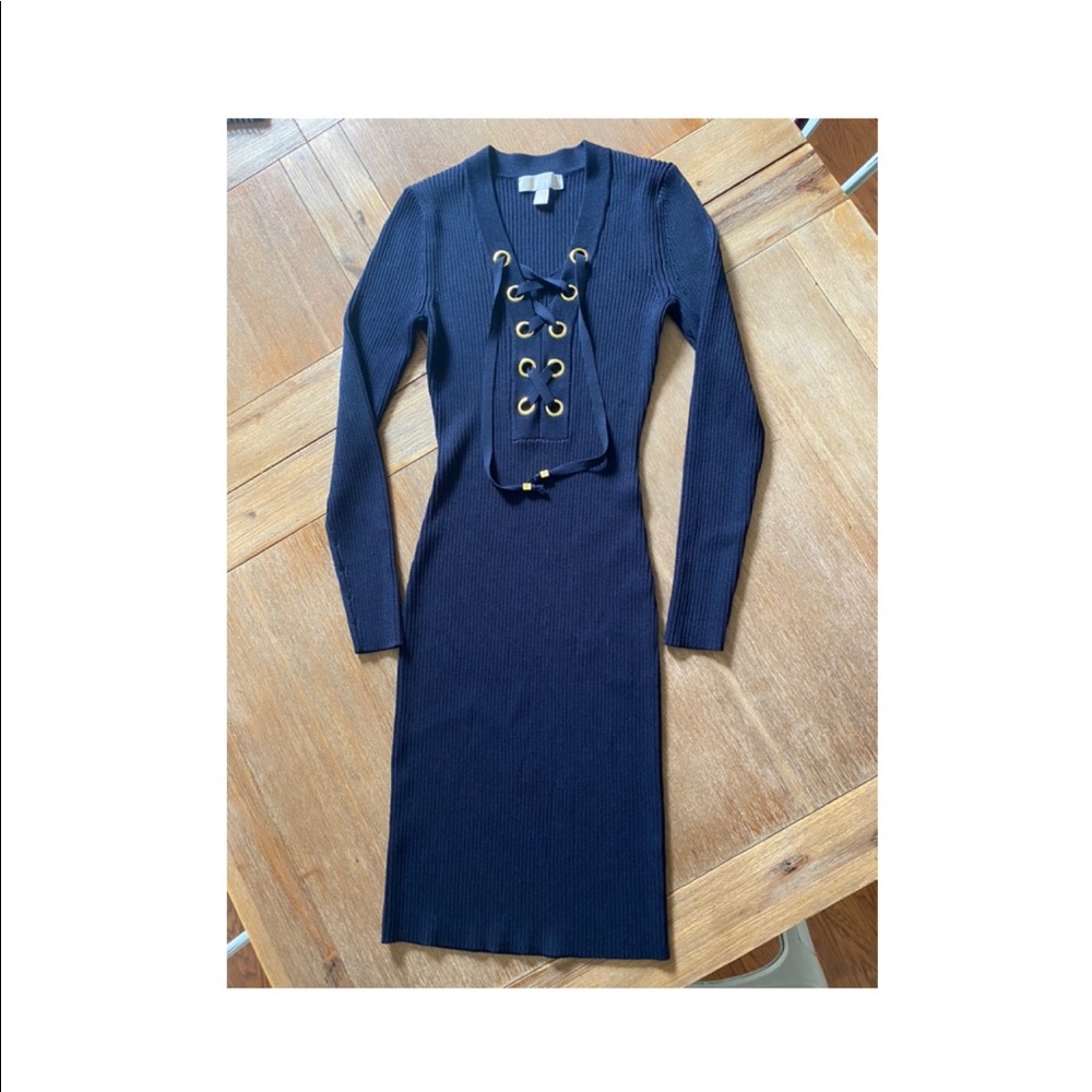 NWOT Michael Kors Navy sweater dress
